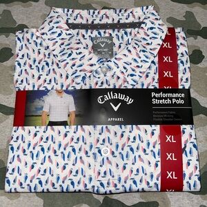 Callaway Men's Moisture Wicking Performance Golf Polo Xl Bright White Regatta
